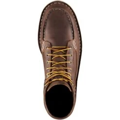 Danner Men's Bull Run USA Made 6" Moc Toe Wedge Work Boot - Brown - 15563 -Overlook Boots Online Shop danner mens bull run usa made 6 moc toe work boot brown 15563 4
