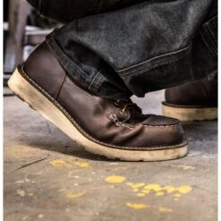 Danner Men's Bull Run USA Made 6" Moc Toe Wedge Work Boot - Brown - 15563 -Overlook Boots Online Shop danner mens bull run usa made 6 moc toe work boot brown 15563 9