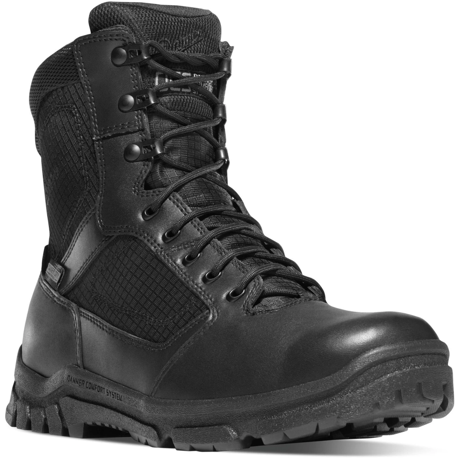 Danner Men's Lookout 8" Side Zip Waterproof Duty Boot - Black - 23824 3 Danner Men's Lookout 8" Side Zip Waterproof Duty Boot - Black - 23824