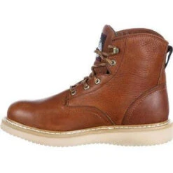 Georgia Men's 6" Wedge Steel Toe Work Boot - Brown - G6342 -Overlook Boots Online Shop georgia mens 6 wedge steel toe work boot brown g6342 4