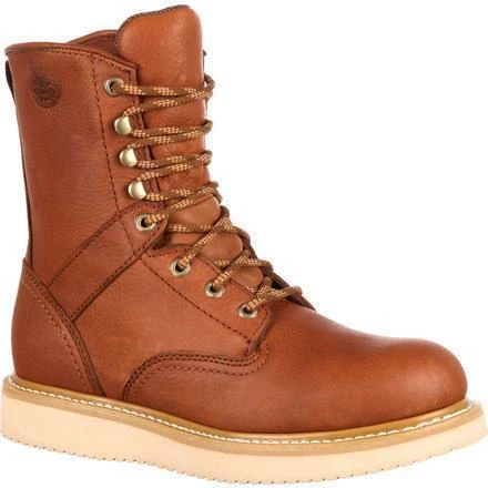 Georgia Men's 8" Wedge Work Boot - Tobacco - G8152 3 Georgia Men's 8" Wedge Work Boot - Tobacco - G8152