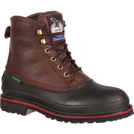 Georgia Men's Muddog 6" Steel Toe Waterproof Work Boot - Brown - G6633 3 Georgia Men's Muddog 6" Steel Toe Waterproof Work Boot - Brown - G6633