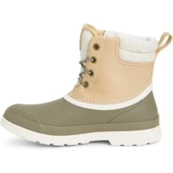 Muck Women's Originals Duck Lace Waterproof Duty Boot- Walnut- ODLW-901 -Overlook Boots Online Shop odlw 901 taupe walnut 2 2400x 598e1046 b479 4955 9af9 6c7207499a17