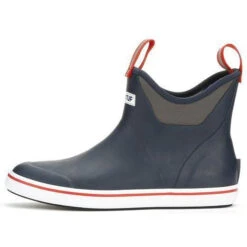 Xtratuf Men's 6" Ankle Deck Waterproof Boot - Navy / Red - 22733 -Overlook Boots Online Shop product 22733 NVY 2 2400x cd3ef860 d3c4 4644 8ca0 9734bd563fd9