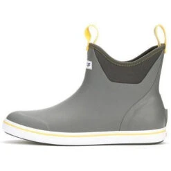 Xtratuf Men's 6" Ankle Deck Waterproof Boot - Gray / Yellow - 22735 -Overlook Boots Online Shop product 22735 GRY 2 2400x a2a44fee 0c05 4fa7 b40a ee022cdb9a66